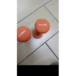 ✲ barbel dumbell macho mini setengah kg ☊