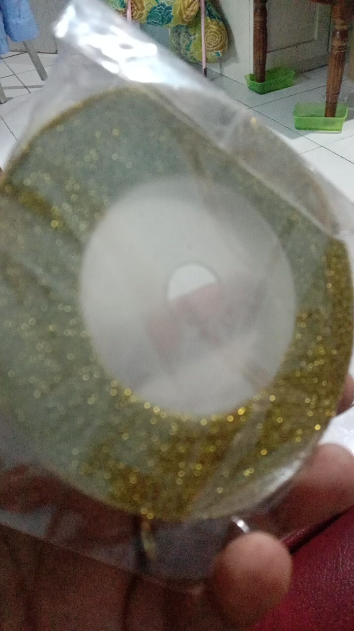 Pita Gliter Gold Lebar 1,25 Cm - 4 Cm