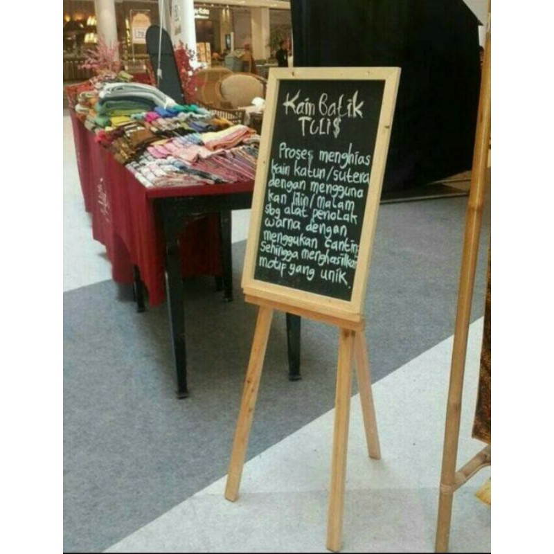 

papan tulis blackboard 40x60cm + stand 80cm