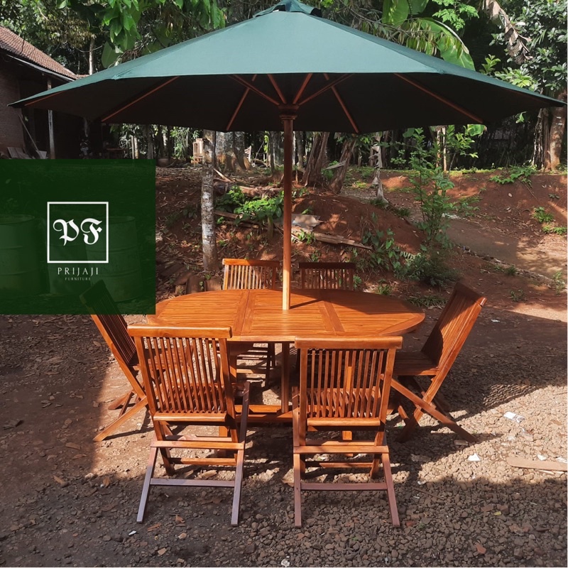 Meja Kursi Payung Taman Lipat - Meja Lipat Payung Cafe Outdoor