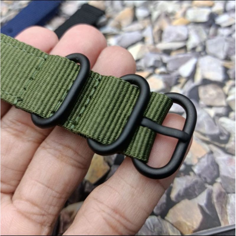 Tali Jam Tangan Pria fashion aksesoris cowo  Casio Tali Kanvas Nato Strap