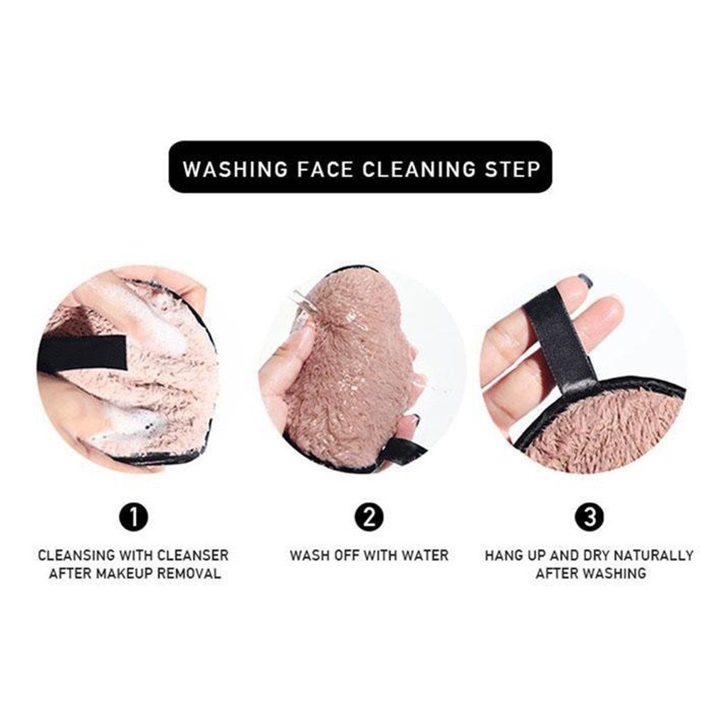 Sponge Makeup Removal Puff Double-Sided Face Cleansing Remover