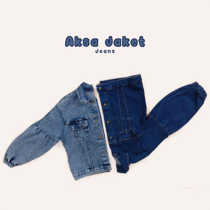 VINTAGE BAGGY OVERSIZE DENIM JAKET - JAKET JEANS WANITA - JAKET LENGAN BALON - JAKET JEANS WANITA KE