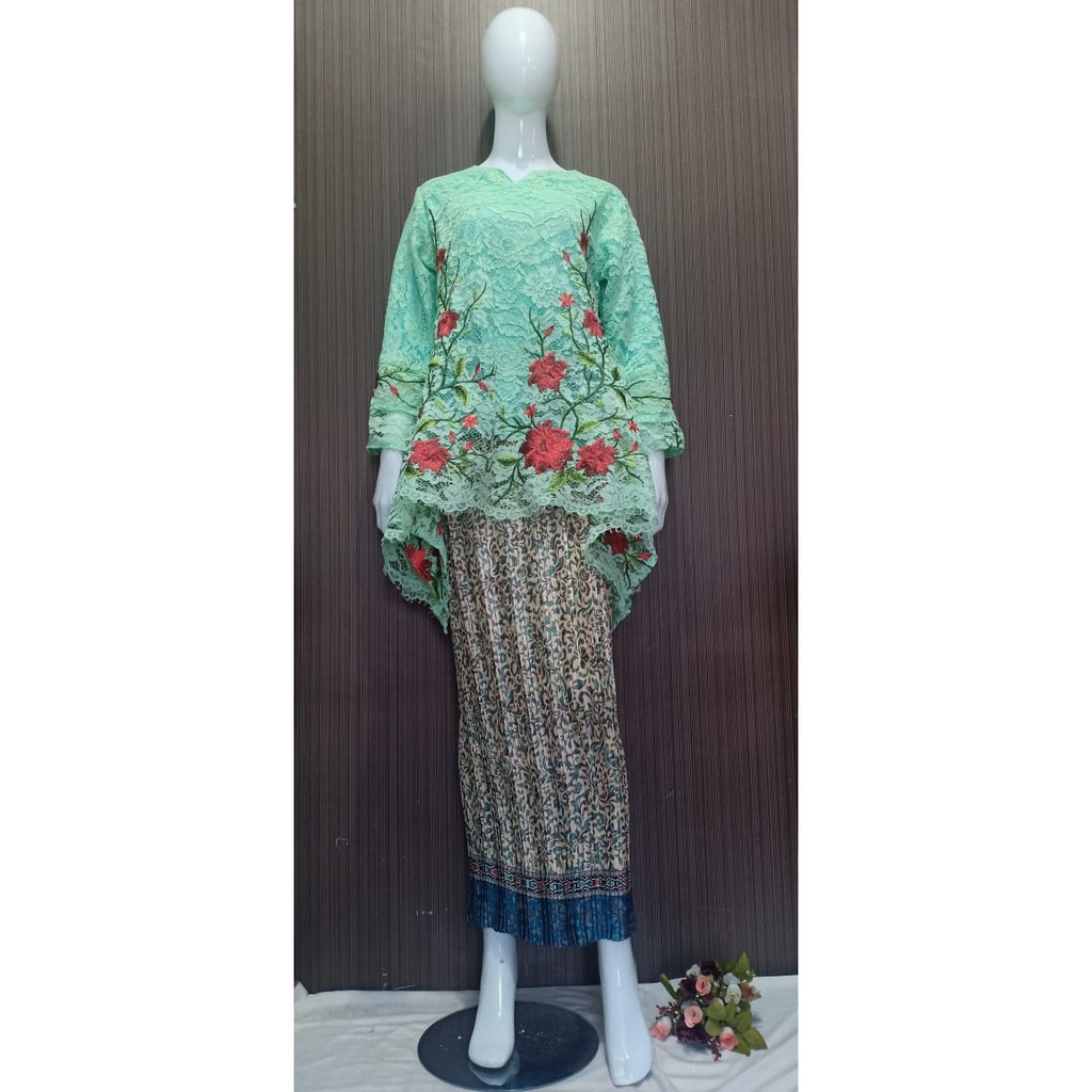 SALE OBRAL FLOWER RINJANI KEBAYA ROK PRISKET / KEBAYA MODERN/ SETELAN BATIK/SETELAN KEBAYA/BRIDESMAID RUMAH KEBAYA BANDUNG RUMAH SONGKET BANDUNG