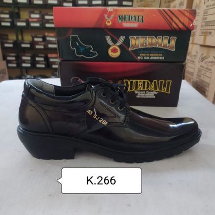 Sepatu kulit pria kantor Polri TNI security guard PNS sepatu kerja formal tampil lebih keren