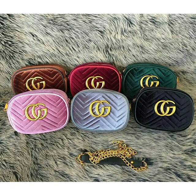 Gucci marmont velvet crossbody