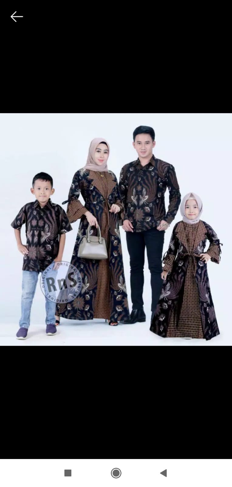 Couple Batik Keluarga Motif Manuk Kembar