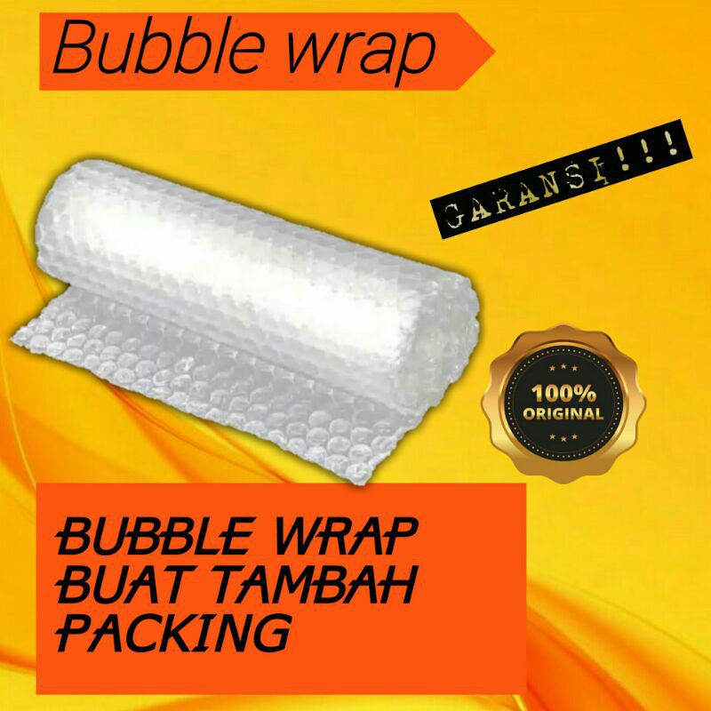 bubble wrap untuk tambahan packing