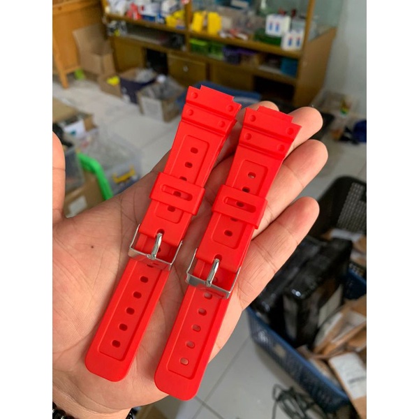 Strap Tali Jam Tangan Karet G shock DW 6900 Seri Merah