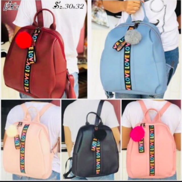 Obral Tas Miniso Kualitas Premium / Ransel Miniso Murah / Ransel Love / Tas Miniso Terbaru