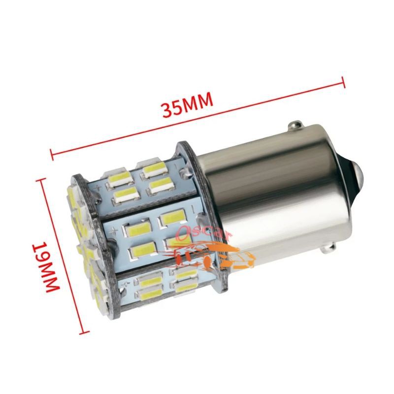 LAMPU MUNDUR MOBIL LED SEIN SEN RETING 1156 1 KAKI BAYONET 3014/50 MATA SMD