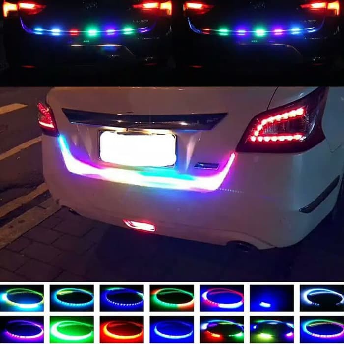 120 Cm Lampu Led Bagasi Mobil Dc 12 V Rgb Rem Belakang Strip Tail Warna Warni