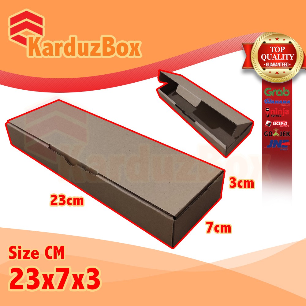 

23x7x3 kotak Kardus Packing Box Pizza, box hampers, box kado, kardus diecut polos