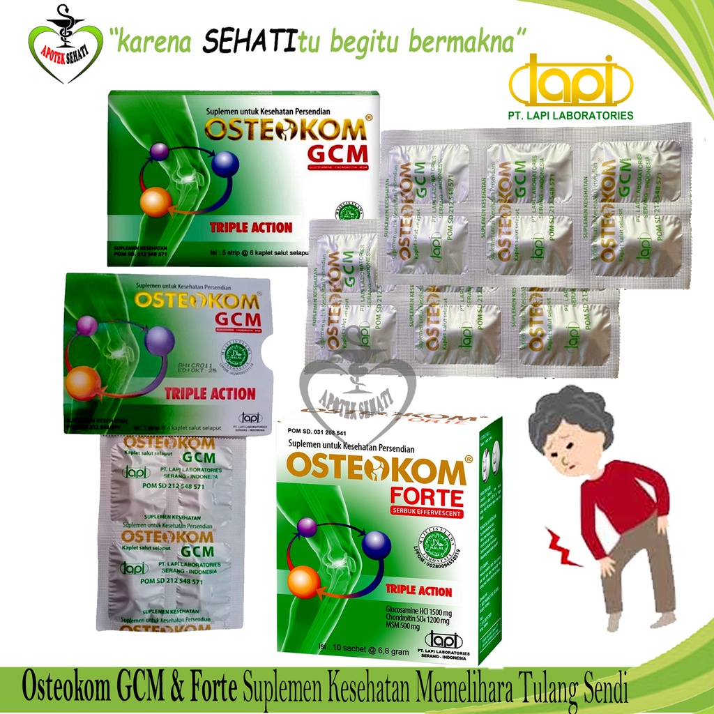 Osteokom Obat Nyeri Sendi dan Lutut Osteocom GCM Glucosamine