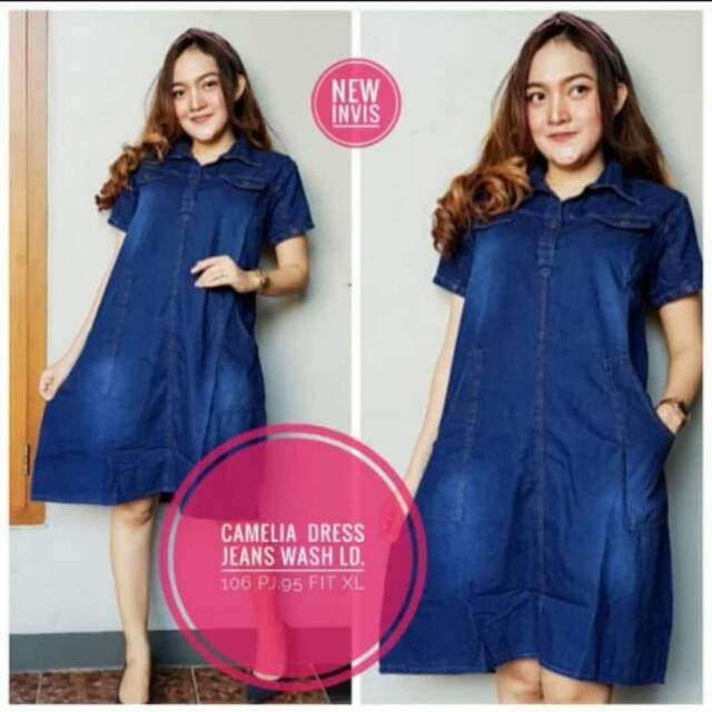 Dress jeans pendek camelia denim