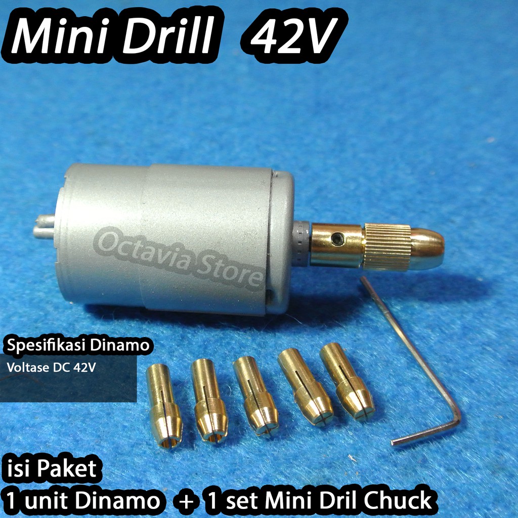 Bor PCB mini Drill 1 paket dengan dinamo 12V atau 24V atau 42V atau 42Vjumbo