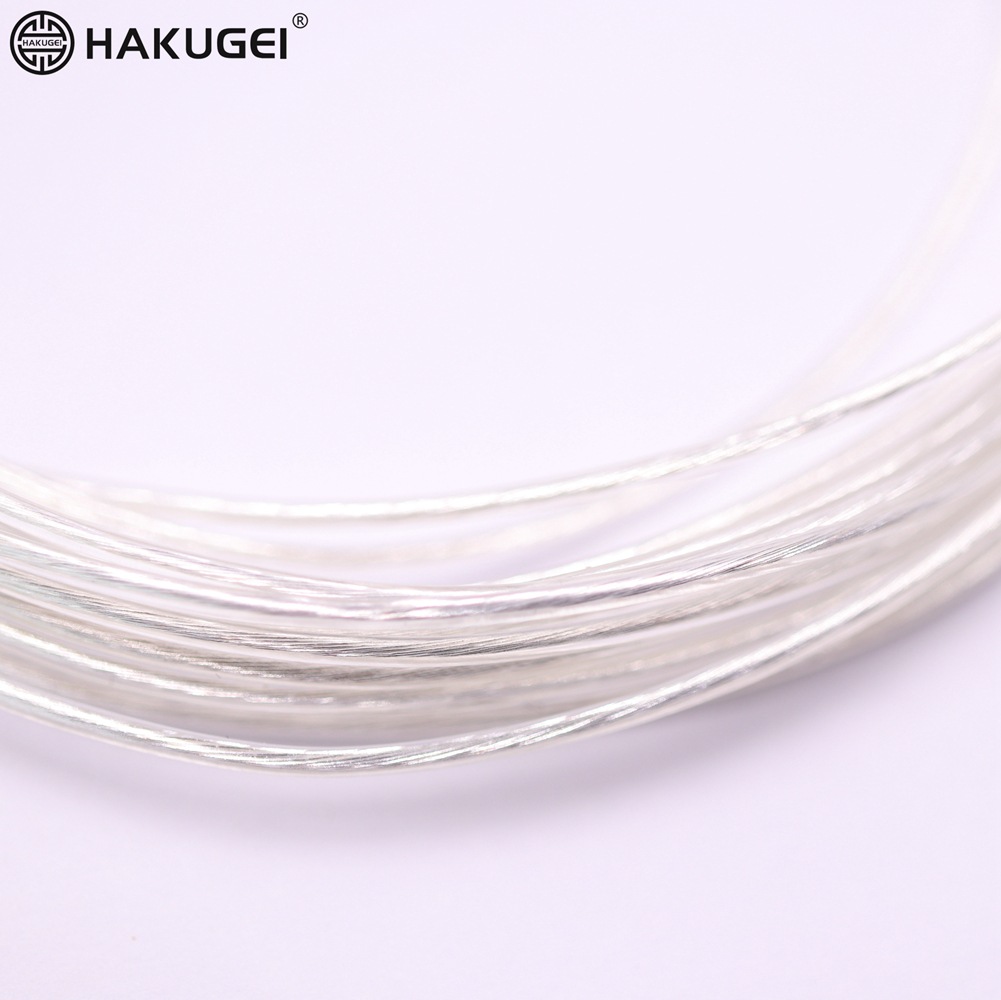 Kabel Tembaga Lapis Silver 6n 16 Inti 1.25mm Panjang 5m Untuk Earphone Diy