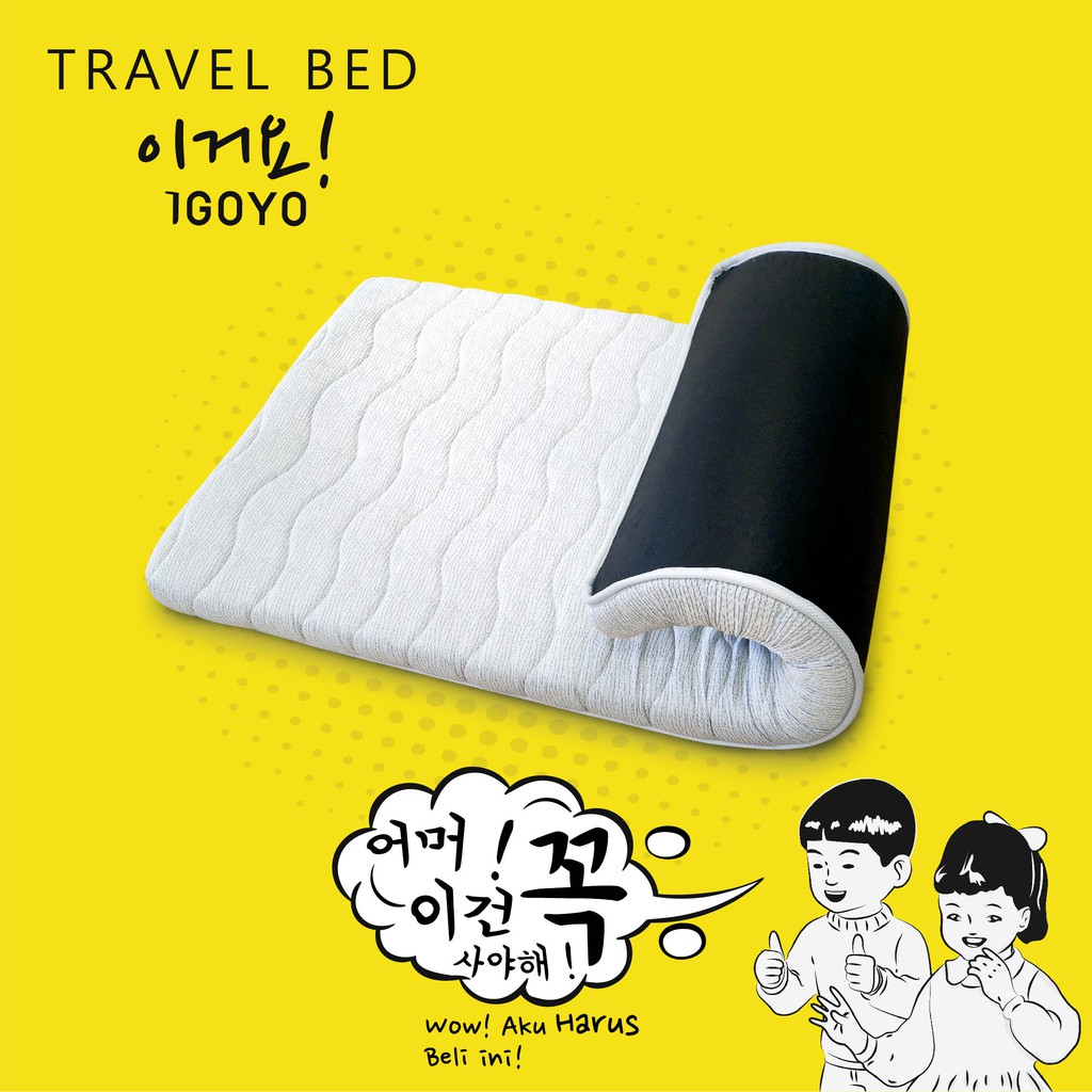 (120*190) IGOYO Travel bed/KASUR LIPAT/KASUR GULUNG/KASUR LANTAI PORTABLE