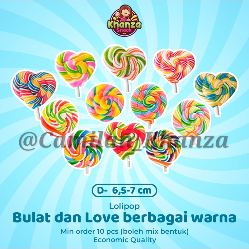 

Permen Lolipop 6,5-7 Cm SPIRAL LOVE BULAT