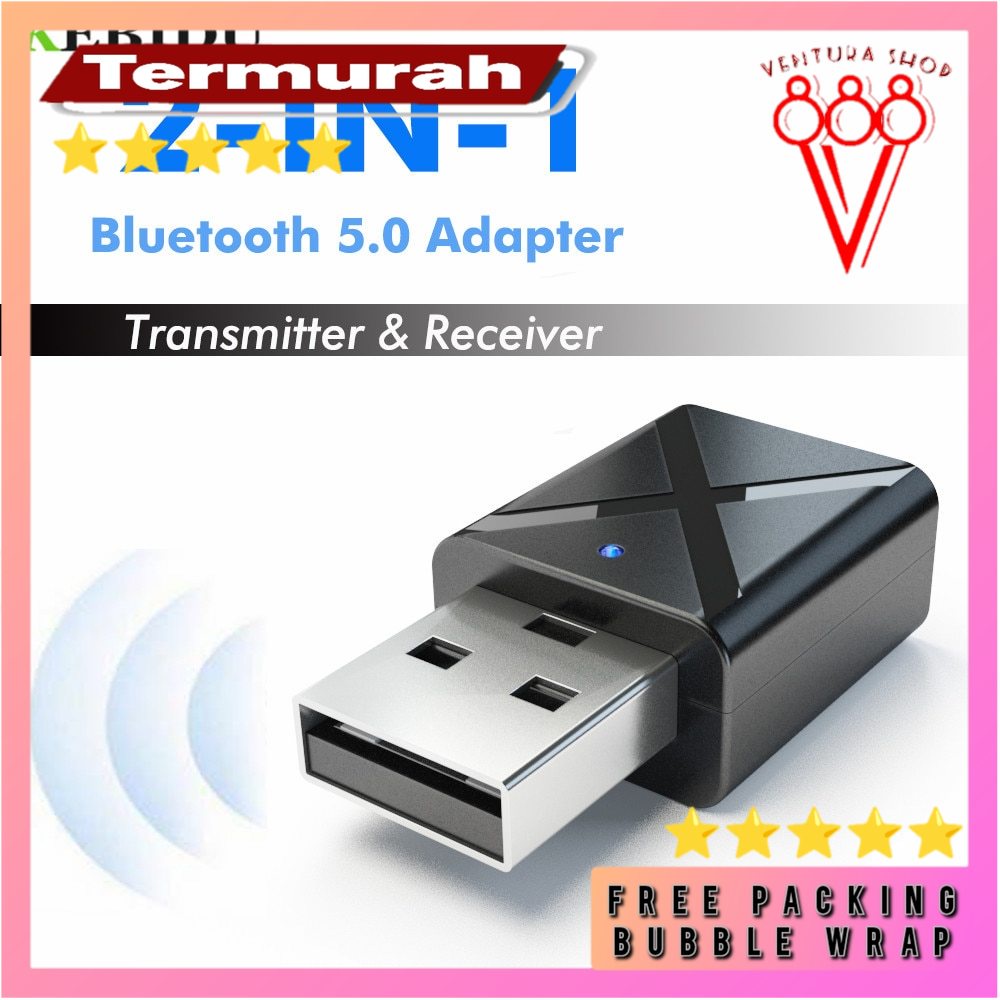 USB Dongle 2 in 1 HiFi Audio Bluetooth Transmitter &amp; Receiver - KN320