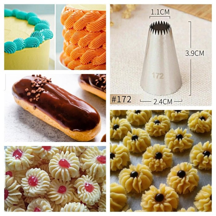 spuit sagu keju ukuran besar no 172 spuit kue semprit spuit sus eclair