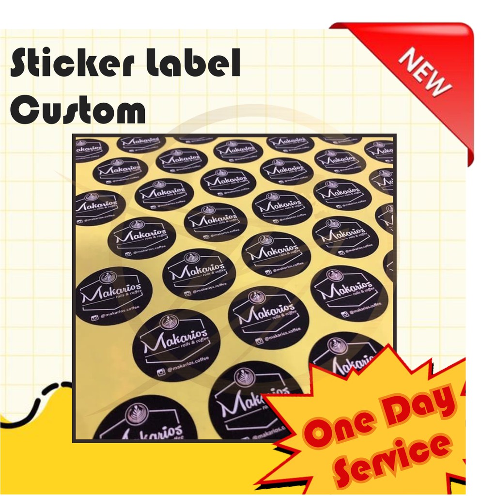 

SA3 - CETAK STIKER LABEL OLSHOP BULAT CROMO 6-10 CETAK STIKER OLSHOP [FREE CUTTING]