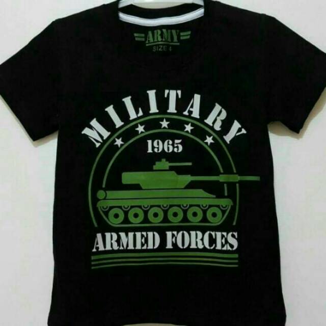 Kaos anak military