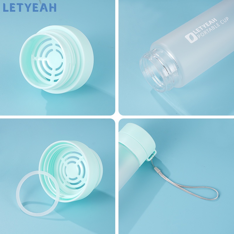 letyeah Botol minum 600ml /botol air minum sederhana/botol air ala korea dengan tali lanyard