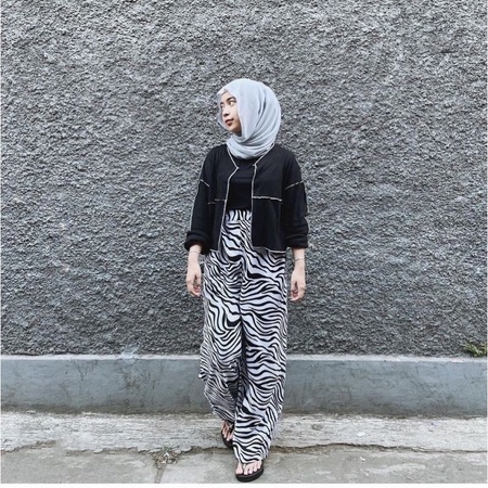 NOONA - KULOT ZEBRA / KULOT ANIMAL / CELANA KULOT WANITA / KULOT MOTIF ZEBRA