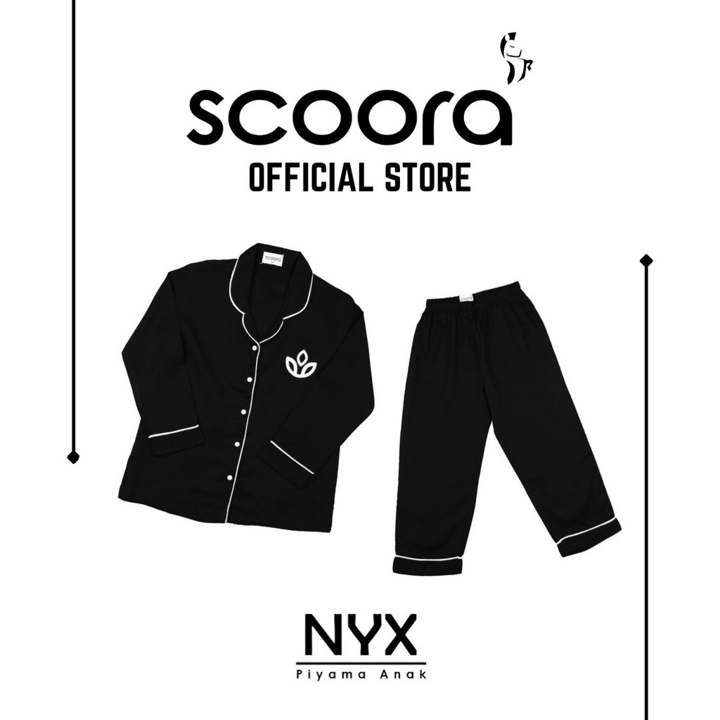 SCOORA Nyx Piyama Anak - HITAM