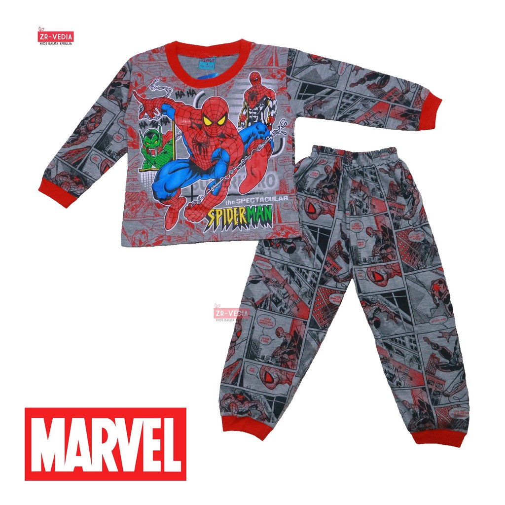 Setelan Marvell uk 7 8 Tahun Bahan  Kaos  Anak  Celana  