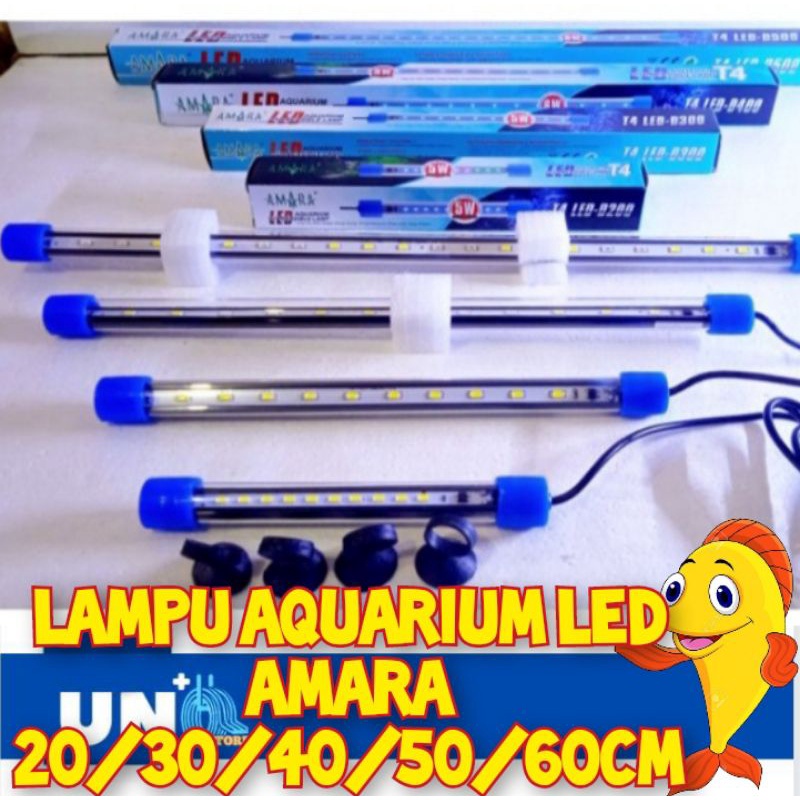 LAMPU AQUARIUM LED AMARA LED / LAMPU CELUP AQUARIUM AMARA LED 20,30,40,50,60cm