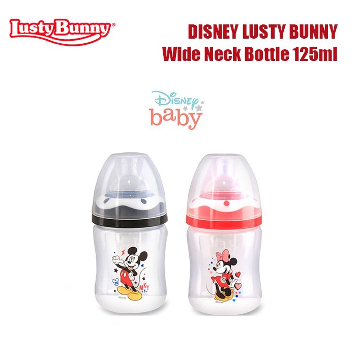 Lusty Bunny Disney Mickey Botol Susu Wide Neck 125ml - DMM 2011 125 ml