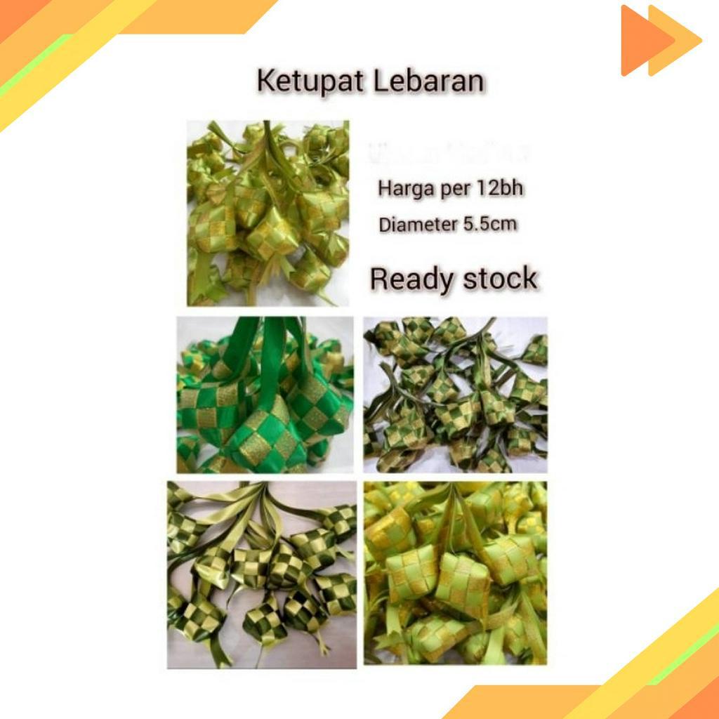 

KESEMPATAN TERBATAS 12buahKetupat Lebaran Besar Hiasan Idulfitri Aneka ketupat isi 12buah