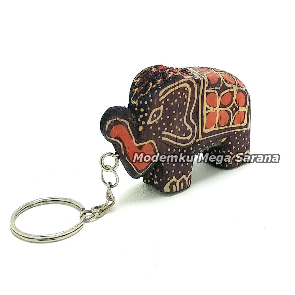 Souvenir Gantungan Kunci GKBTK02 Gajah Batik Indonesia