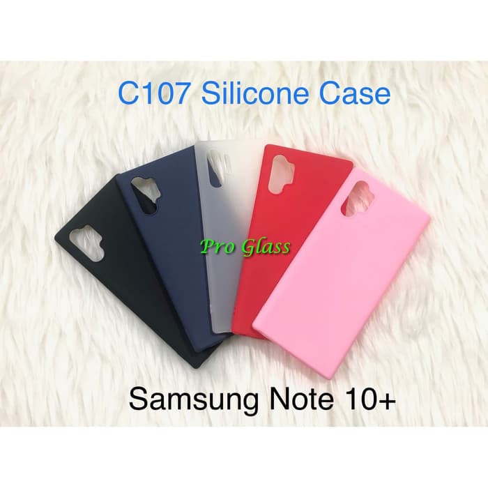 C107 Samsung Note 10 / Samsung Note 10+ Colourful Ultrathin Silicone Case / Matte Thin