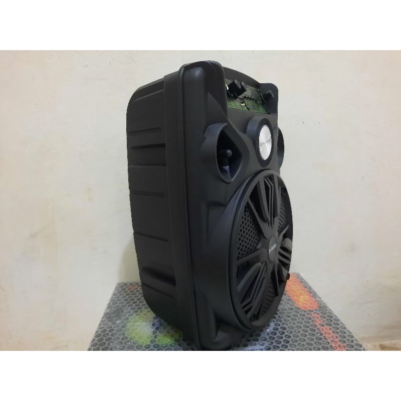 Speaker Bluetooth 8,5 Inch Fleco FL 955C Bonus Mic Suara Super Bass