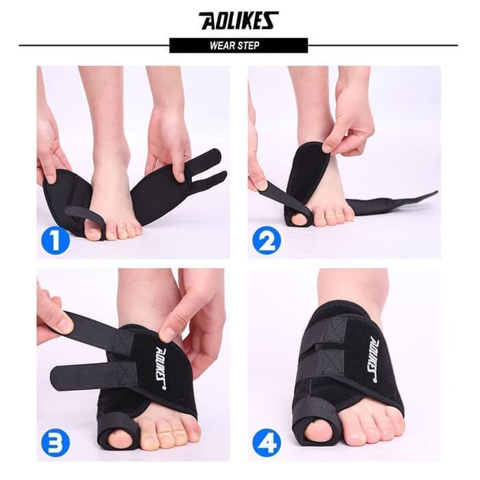 Aolikes 1051 Bunion Protector Toe Corrector Hallux Valgus Correction Terapi Jempol Kaki