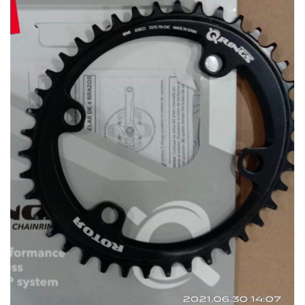 Chainring Rotor Oval Qring For Single Chainring 40T BCD 110X4