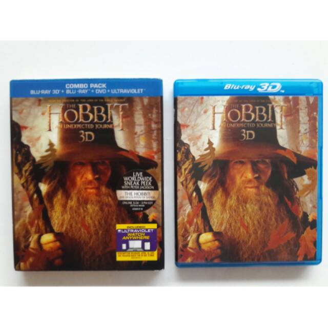 Preloved Film 3D Bluray disc Movie Original The Hobbit ; Film DVD