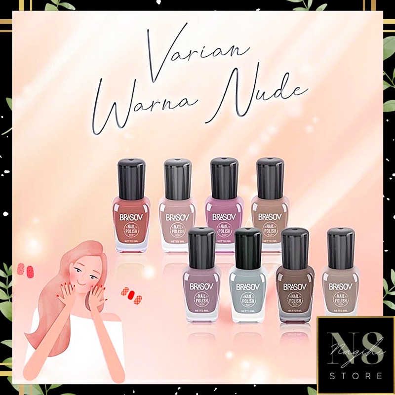 ✨NAGIHI✨ BRASOV KUTEK CAT KUKU ORIGINAL BPOM/ NAIL POLISH NUDE COLOR/ KUTEK KOREA