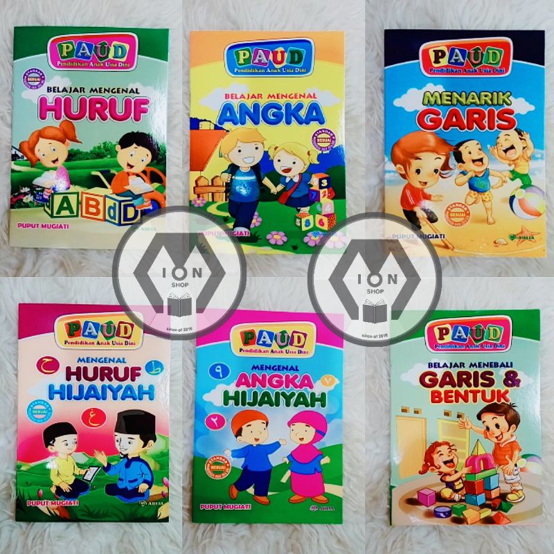 Jual Buku Anak PAUD Belajar Mengenal Huruf Angka Serta Garis Dan Bentuk ...