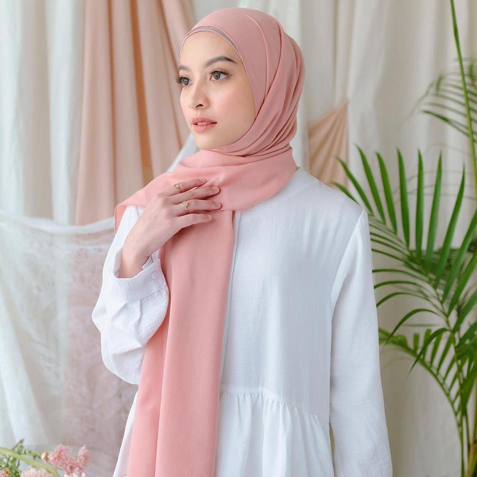TERMURAH PASHMINA CERUTY BABYDOLL 200X75 cm JAHIT TEPI