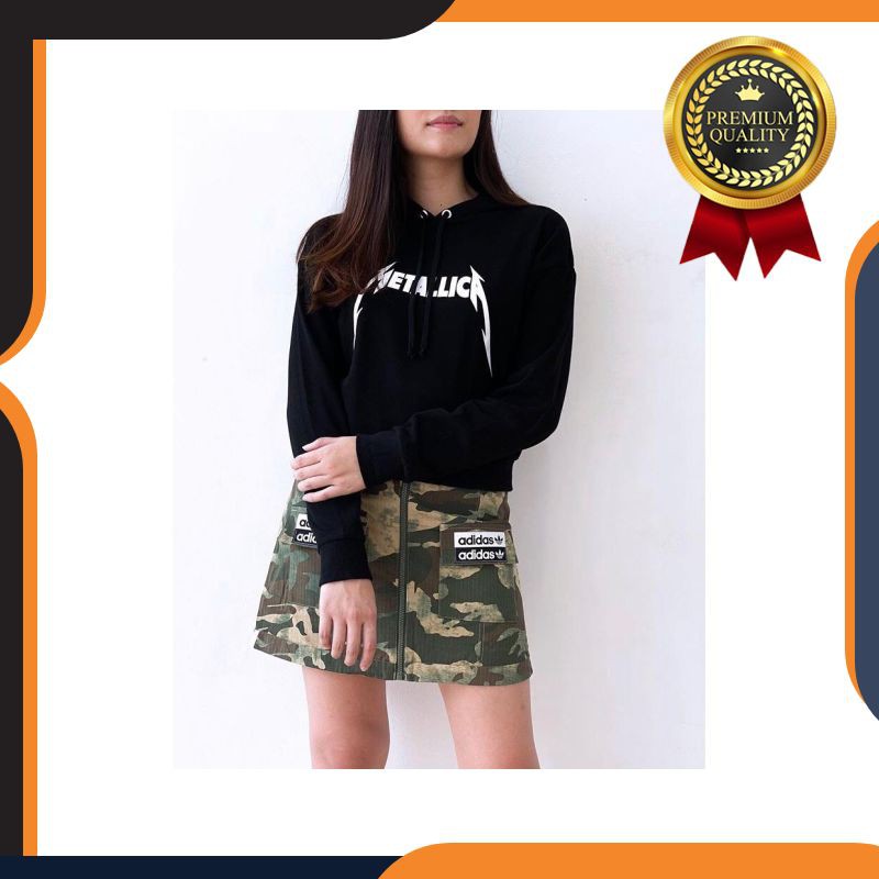 Terbaru Crop Hoodie H&M HNM Metalica Original Promo
