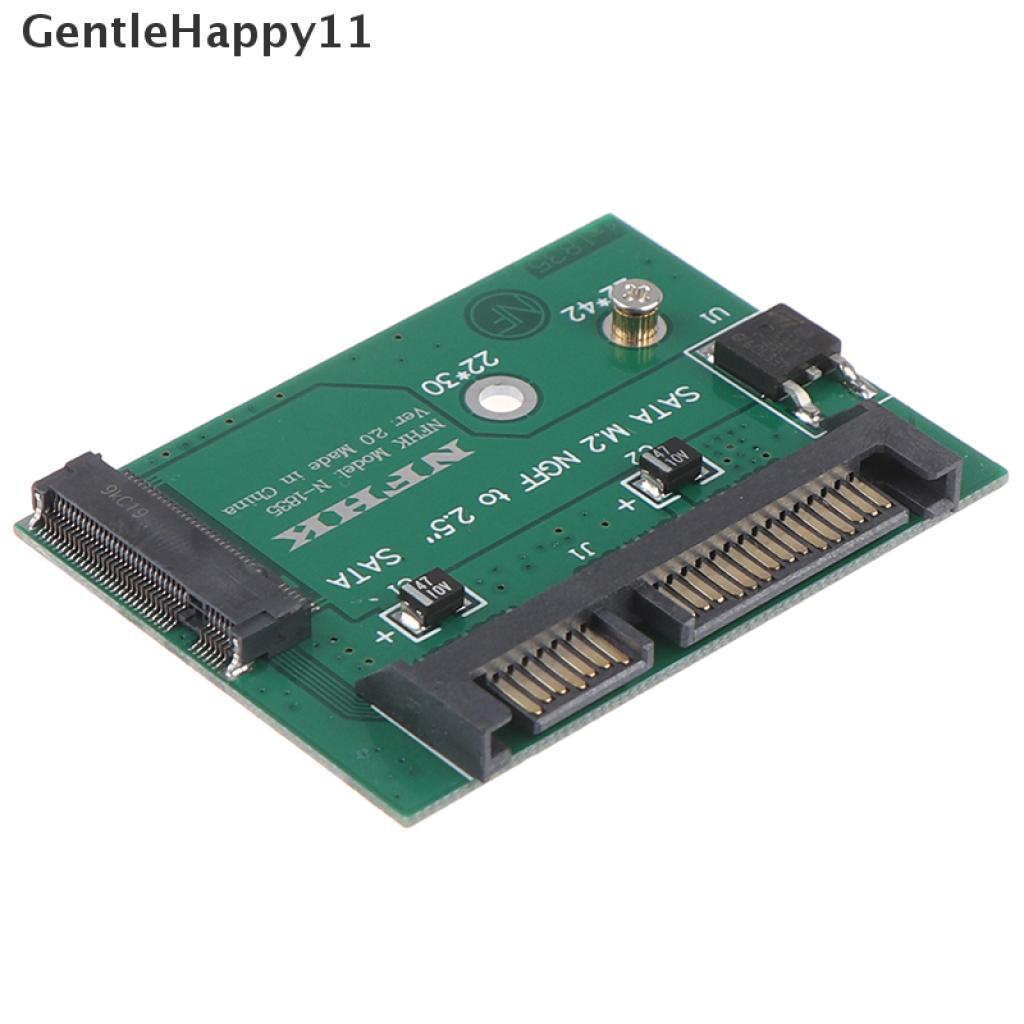 Gentlehappy M.2 NGFF ssd solid state hard disk Ke Kartu Adaptor sata3 Setengah Tinggi 2.5 inch