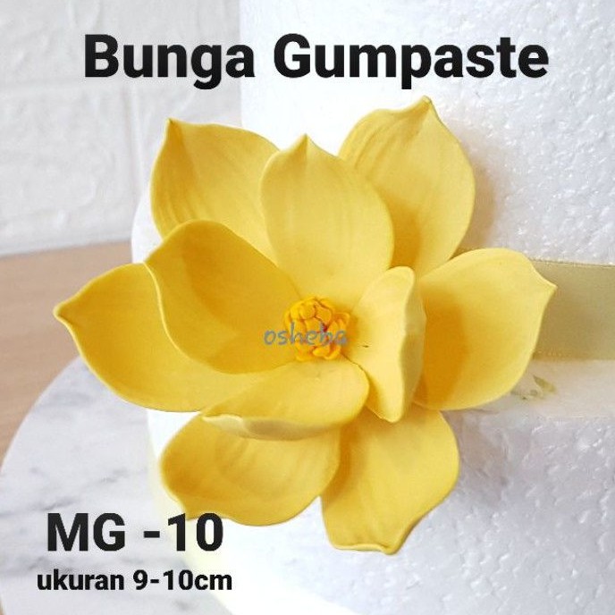 

osheba gumpaste bunga magnolia warna kuning sunflow