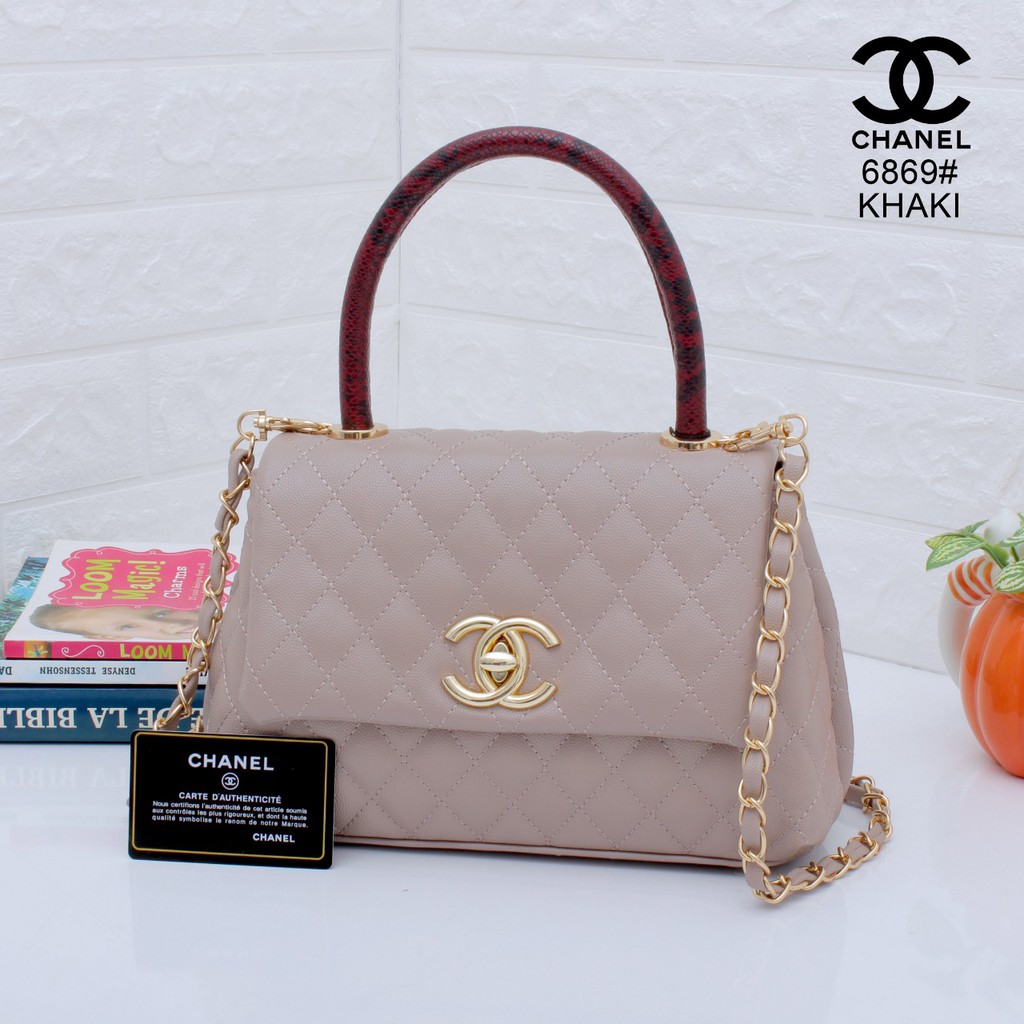 Chanel Handle Satchel Flap 6869 NT