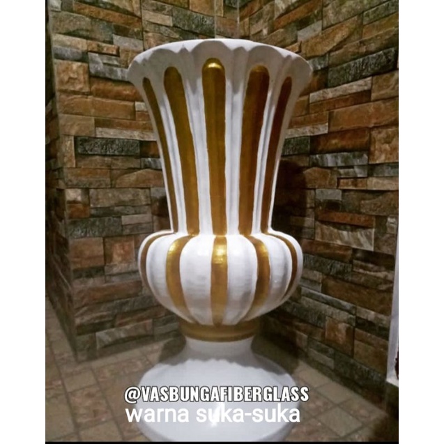 pot bunga fiber dekorasi plaminan