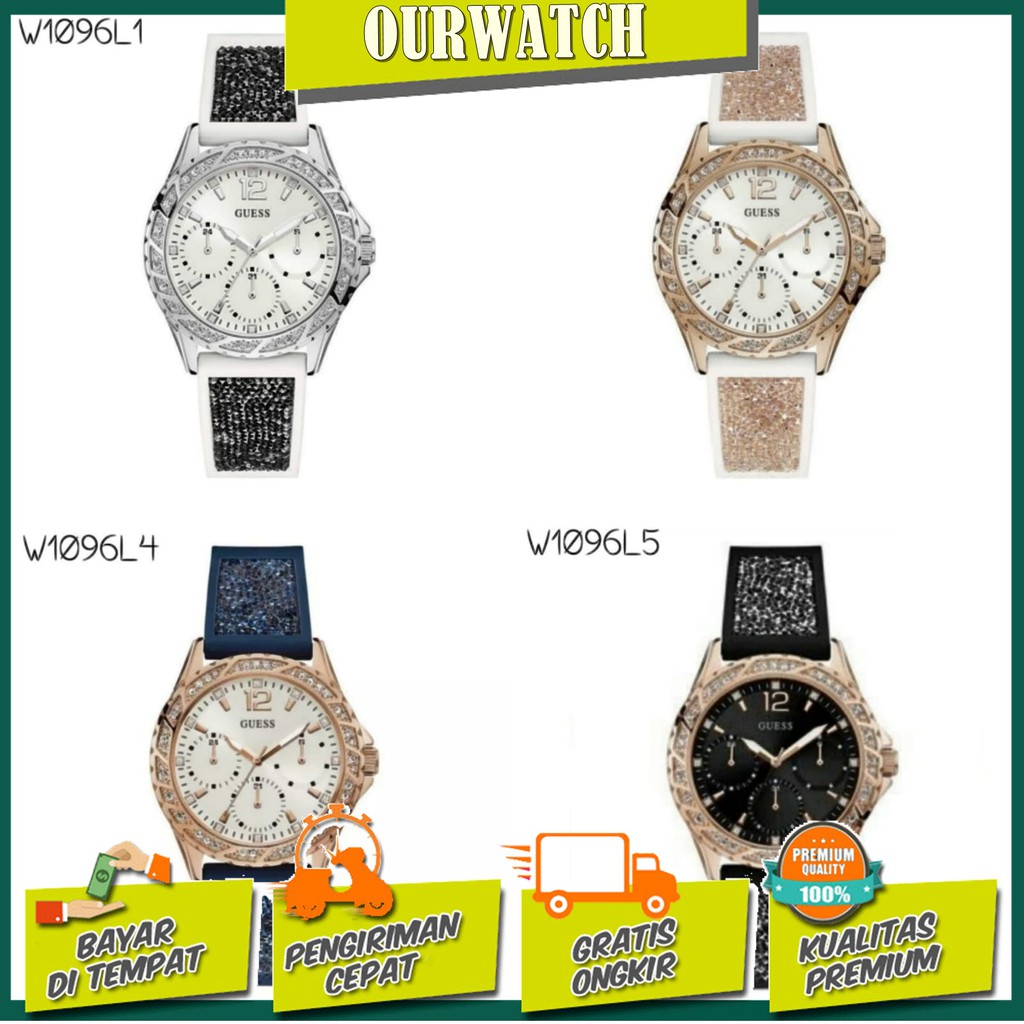 JAM TANGAN WANITA GUESS W1096L1 / W1096L2 / W1096L4 / W1096L5 ORIGINAL