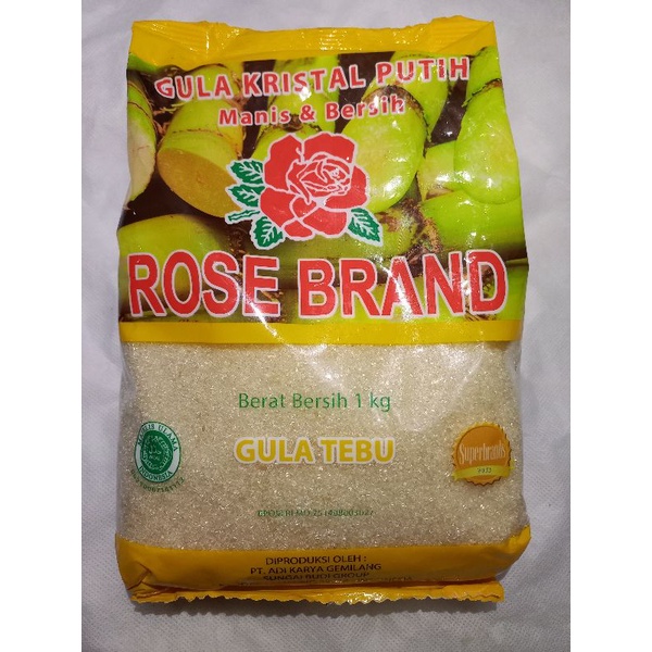 

Gula Kristal Putih Rosebrand Kemasan Kuning 1Kg
